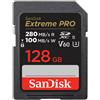 Sandisk 128GB Scheda SDXC SanDisk Extreme Pro 280/100MB/s classe 10 Nero [SDSDXEP-128G-GN4IN]
