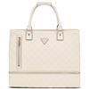 GUESS Wilder Zip Bottom Shopper Tote, Borsa Donna, Osso, Unica