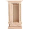 Tnfeeon 1:12 Armadio in Legno per Casa delle Bambole con Specchio, Mini Mobili per Casa delle Bambole Accessorio per Casa delle Bambole per la Decorazione della Casa delle Bambole in Camera da Letto