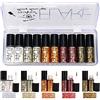 Lucoss Glitter Liquid Eyeliner Eye Shadow Makeup Kit Long Lasting Luminous Shimmer Eyeshadow Liquid