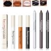 Likesing 6 Pezzi Rossetto Nero 3in1 Eyeliner Matita Occhi Marrone Nera Matita Labbra Set Lunga Durata Rossetti Colorati Ombretti Occhi Matitone Waterproof Lucidalabbra Opaco Lipgloss Donna Regalo