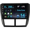 MISONDA 2 Din Per Subaru Foreste/Impreza WRX STI 2008-2014 Android 12 Autoradio Stereo 9 Pollici IPS con GPS,BT, Carplay, Android Auto,Mirror Link, DSP, Radio AM/FM/RDS, Wifi 4G,USB,DAB,Retrocamera 8G+256G