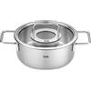Ⓜ️🔵🔵🔵 Fissler Casseruola - Casseruola, Serie Pure Collection, Capacità 2.4 Litri, Diametro 20 cm, Acciaio inox satinato (esterna)/ Acciaio inox lucidato (interna), Manici in acciaio inox lucidato, Coperchio in vetro, Fondo Superthermic