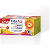 linea ACT Vita Act Multivitaminico Junior, Integratore Alimentare per Bambini con Vitamina C, Vitamine B2, Vitamina B12, Zinco e Ferro, Gusto Fragola - 1 Confezione da 10 Flaconcini