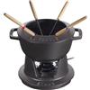 Staub Specialities 10-pz., Set per fonduta, nero