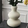 Tenforie Vaso da fiori in ceramica per decorazione, vaso di fiori per la decorazione della casa, soggiorno, casa, ufficio, centrotavola, tavolo e matrimoni (grigio chiaro)