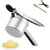 Amroicus Schiacciapatate in Acciaio Inox, Grande Pressa Patate 450ml, Utensile da Cucina Robusto per Purè Morbido e Omogeneo, Passapatate e Gadget da Cucina, Macchina per Spaetzle e Gnocchi