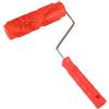 Hztyyier Rullo decorativo in gomma, stampo artistico per pittura murale con manico in plastica per decorazione pareti casa Handcraft Tools