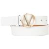 Valentino Hampton, Borsa con Manico Lungo Donna, Bianco/Oro, Talla única
