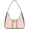 GUESS Noreen Top Zip Shoulder Bag Dusty Rose Logo