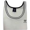BE BOARD Canotta Smanicato Uomo Girocollo con Profili Taglie Forti Art 916C Bianco (3XL)