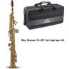 Roy Benson SS302 Sax Sassofono soprano Sib doppio chiver Cuscinetti PISONI + BAG