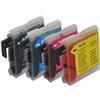 Brother Cartuccia Compatibile per Brother LC51 LC970 LC1000 LC-970XL Nero ML36 Colore ML 26.6, Nero Ml 36