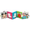 Clementoni Disney Baby Primi Mesi Che stimola Sensi e manualità, Morbido, Libro di Stoffa sensoriale, Gioco Neonato 0+, 100% Lavabile in Lavatrice, Multicolore, Medio, 17721