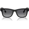 Ray-Ban Occhiali da Sole RW4008 601ST3 Meta Wayfarer Nero/Grigio Chiaro Unisex