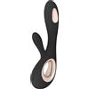 LELO Soraya Wave - Vibratore con braccio clitorideo e movimento ondulante (nero)
