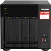 QNAP TS-473A NAS Tower 4 bay Ryzen 8GB RAM Nero - Archiviazione di rete