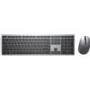 DELL KM7321W Tastiera e Mouse Wireless Multi-Dispositivo Grigio per Ufficio QWERTY