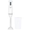 Becken 7526739 - Frullatore a mano, 600 W di potenza, con bicchiere misuratore, bianco