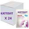 KATTOVIT Offerta multipack Kattovit sensitive pollo e anatra busta 85gr x 24 pezzi