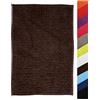 MSV - Tappetino da bagno in microfibra di ciniglia - Pelo lungo, antiscivolo - Comodo anello per appenderlo - Comfort e igiene ottimizzati - Marrone cioccolato - Tappetino singolo - 40x60 cm