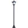 Easycomfort Lampada da Giardino Lampada da Terra LED da Esterno a Energia Solare Impermeabile IP44, 15x15x120 cm, Nero