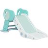 Easycomfort Scivolo per Bambini Pieghevole in Plastica Età 18 Mesi-3 Anni, 102x53x53cm, Verde