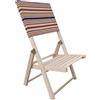 LIBEROSHOPPING Sedia mare piscina richiudibile in legno 1 spiaggina - LIBEROSHOPPING