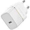 OtterBox EU Caricatore murale GAN USB-C PD 30W, Carica Fast Charge per Smartphone e Tablet, Resistente a Cadute, Robusto, Ultra Durevole, Bianco