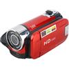 Qiilu Videocamera Digitale ABS Rotazione Full HD 16X Videocamera Digitale Ad Alta Definizione Videocamera DV Videocamera Digitale DV (Rosso)-videokamera oldschool,camescope mini dv
