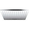 hansgrohe Vernis Shape - Soffione doccia a risparmio idrico max. 7 l/min (EcoSmart), Doccia a pioggia quadrato con 1 getto per montaggio a parete/soffitto, con funzione anticalcare, cromo, 26283000