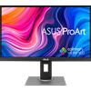 Asus monitor 27 led ips wqhd 16:9 5ms 350 cdm dvi/dp/hdmi, pivot, multimediale, proart display, 100 srgb, 100 rec.709, calman verified - 3 anni gar.