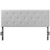 VEVOR Testiera per Letto, Completa Dimensione Altezza Regolabile, Accessori per Letto, Testiera in Schiuma ad Alta Densità e Comfort per Camera da Letto, Hotel, Grigio Chiaro 1430 x (905-1205) mm