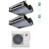 Mitsubishi CONDIZIONATORE MITSUBISHI CANALIZZABILE SEZ-MDA DUAL SPLIT 9000+12000 BTU INVERTER MXZ-2F42VF4