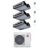 Mitsubishi CONDIZIONATORE MITSUBISHI CANALIZZABILE SEZ-MDA TRIAL SPLIT 9000+12000+12000 BTU INVERTER MXZ-3F68VF4
