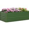 Outsunny Orto da giardino rettangolare rinforzato con tubi in acciaio zincato 180 x 90 x 59 cm