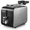 De'Longhi CTX2203.BK Tostapane, 550 W, 2 Fette con Pinze, Nero - NUOVO