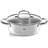 Ⓜ️🔵🔵🔵 Fissler Casseruola - Casseruola, Serie San Francisco, Capacità 1.2 Litri, Diametro 16 cm, Acciaio inox satinato (esterna)/ Acciaio inox lucidato (interna), Manici in acciaio inox, Fondo Superthermic