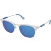 Adidas OR0083 26X | Occhiali da Sole Graduati o Non Graduati | Unisex | Metallo | Browline | Argento, Trasparente | Adrialenti