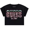 GUESS Maglietta per Bambine e Ragazze Nero 16 Anni (176cm)