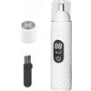 Maizoon Rasoio elettrico per orecchie e peli nasali ricaricabile a lunga durata della batteria di 120 giorni intelligente con display a LED Modalità regolabile Clipper Impermeabile Lama di sicurezza