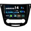 Generic SXAUTO [6GB+128GB] Android 12 IPS Autoradio Per Nissan Qashqai J11 X-Trail Rouge (2014-2018) - Senza fili CarPlay/Android Auto - Camera + MIC - DSP DAB Fast-boot Volante 360-Camera -2 Din 10.1 Pollici
