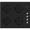 Schaub Lorenz Schaub-Lorenz SSPC604GL Piano Cottura a Gas 4 Fuochi 60cm Vetro Nero Temperato