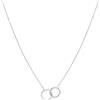 Tamaris collana per donna, Halsschmuck con Infinity Anhängern, wasserfest in acciaio inossidabile, argento