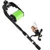QWORK® Avvolgilenza portatile da pesca, stazione avvolgilenza per baitcasting/traina/mulinello da spinning, realizzato in fibra composita