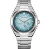 CITIZEN NK5020 Orologio automatico da uomo Zenshin 60 Super Titanium con cinturino in titanio e vetro zaffiro, blu ghiaccio, Moderno