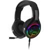 SPIRIT OF GAMER - PRO-H8 - Audio Pro Gamer Cuffie - Pelle simulata - Microfono flessibile - Retroilluminazione a LED RGB Rainbow per Cuffie - PC multipiattaforma PS5 / XBOX X / PS4 / XBOX ONE