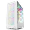Sharkoon SHARKOON CASE REV300 FULL-TOWER, SIDE GLASS WHITE REV300 WHITE