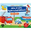 EDITION MICHAEL FISCHER Schnipp, Schnipp, Hurra - Mein erstes Papierschneidebuch: Tatü-Tata! Einsatzfahrzeuge von Polizei, Feuerwehr und Co.: Formen ausschneiden und aufkleben - für Kinder ab 3 Jahren mit perforierten Seiten