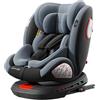 Reenborn Seggiolini Auto Girevoli a 360°, Seggiolini Reclinabili con Poggiatesta Regolabile (Grey-Standard Version)